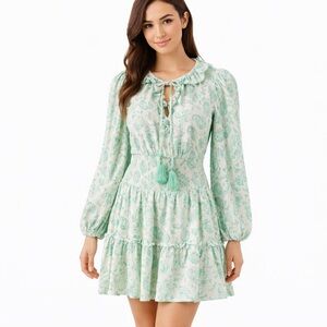 House of Harlow 1960 Mint Green Long Sleeve Dress